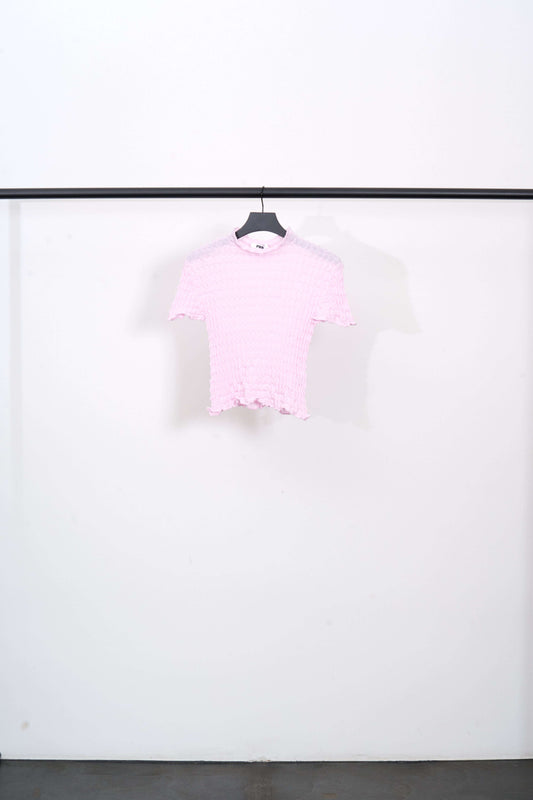 Makò Baumwolle Luxus Top in pink, stilvolles Design für modebewusste Frauen.